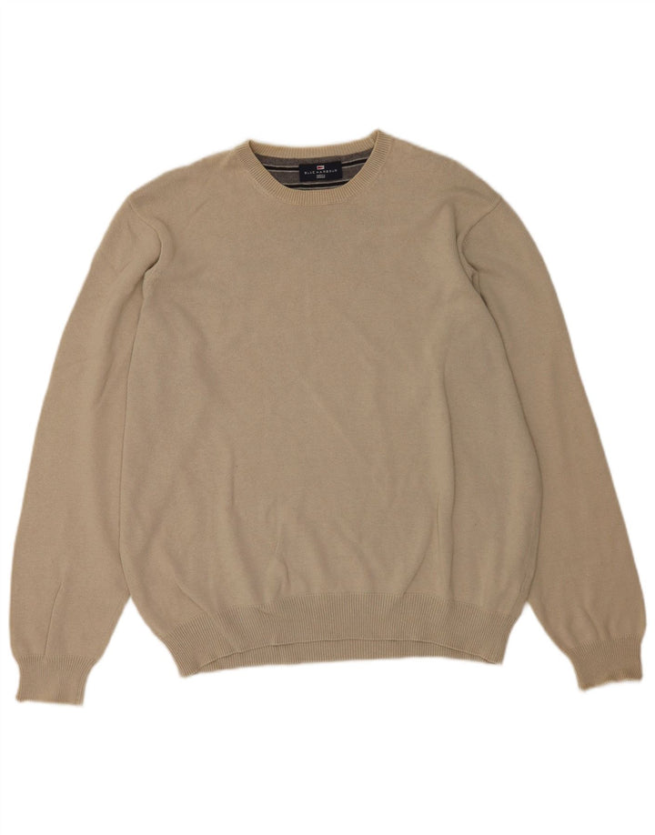 Marks & Spencer Herren-Pullover mit Rundhalsausschnitt, Gr. 41/43, Größe L, Grau