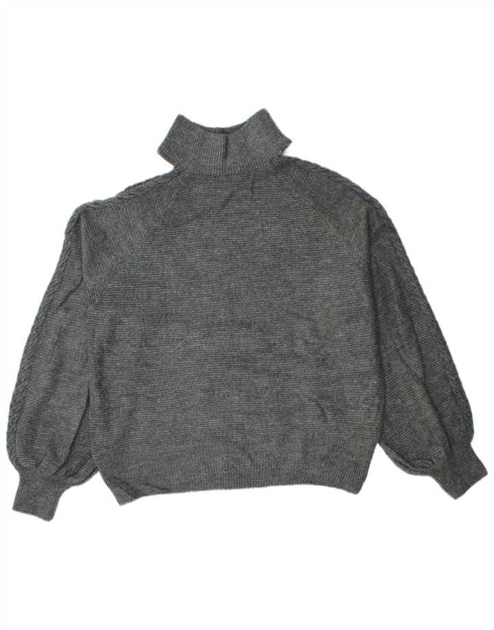 Lipsy Rollkragenpullover für Damen, Gr. 40, Größe L, Grau, Polyester