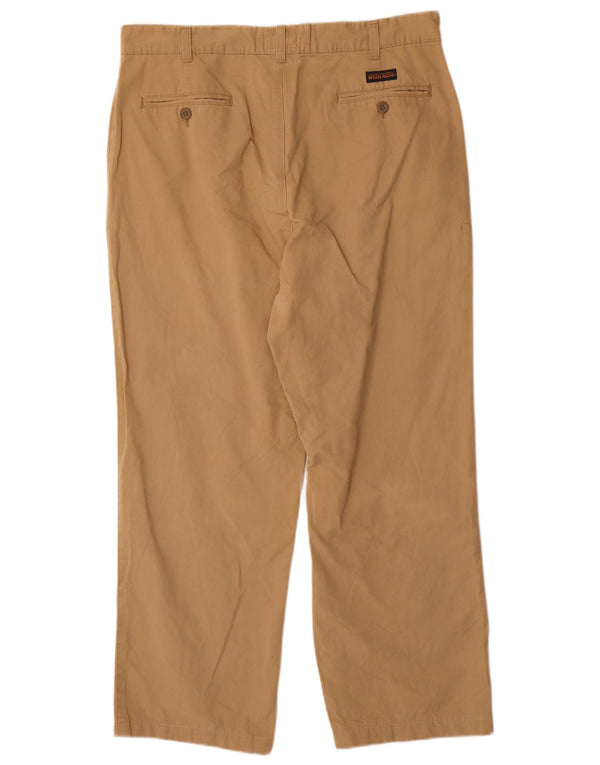 WOOLRICH Herren gerade Chinohose W36 L28 Beige Baumwolle