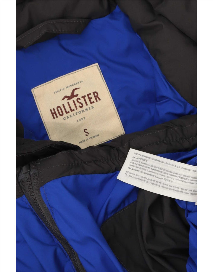 Hollister Herren Wattierte Weste UK 36 Small Grau Polyester