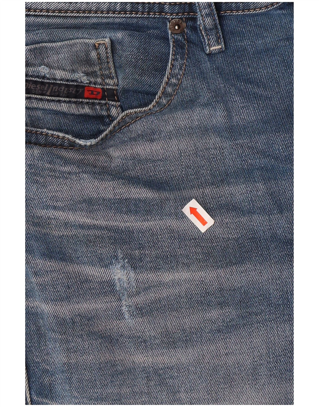 Diesel Herren Thommer Distressed Slim Skinny Jeans W31 L32 Blaue Baumwolle