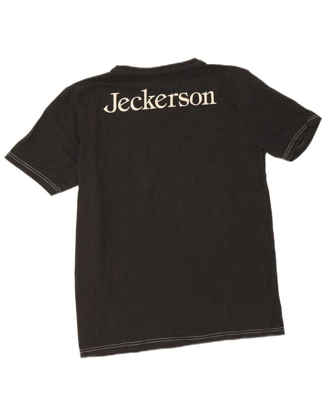 Jeckerson Herren-T-Shirt mit Grafik, mittelschwarze Baumwolle