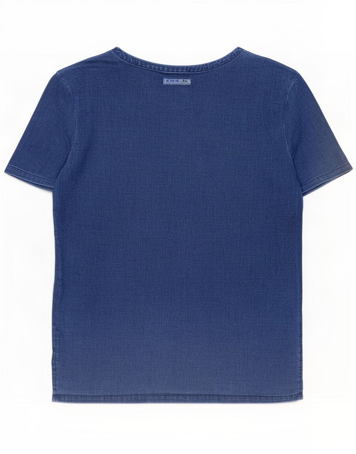 Zara Herren T-Shirt Top Small Marineblau