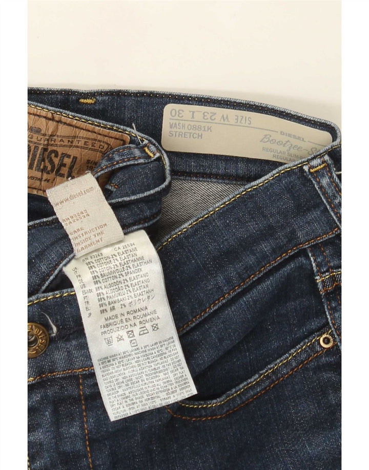 Diesel Damen Bootzee-St Regular Slim Bootcut Jeans W23 L27 Marineblau
