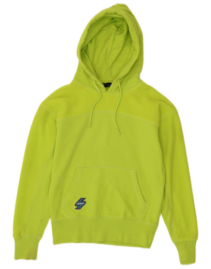 Superdry Damen Übergroßer Kapuzenpullover UK 6 XS Grün Polyester