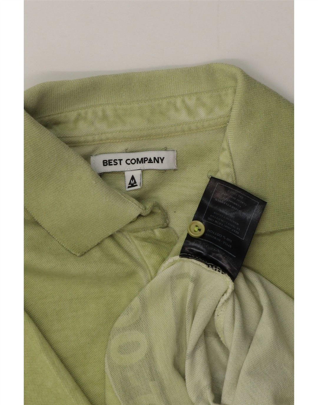 BEST COMPANY Herren-Poloshirt mit Grafik, mittelgrüne Baumwolle
