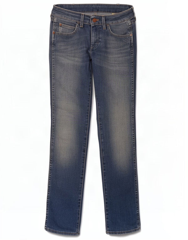 Wrangler Damen Lia Slim Jeans W26 L32 Blaue Baumwolle