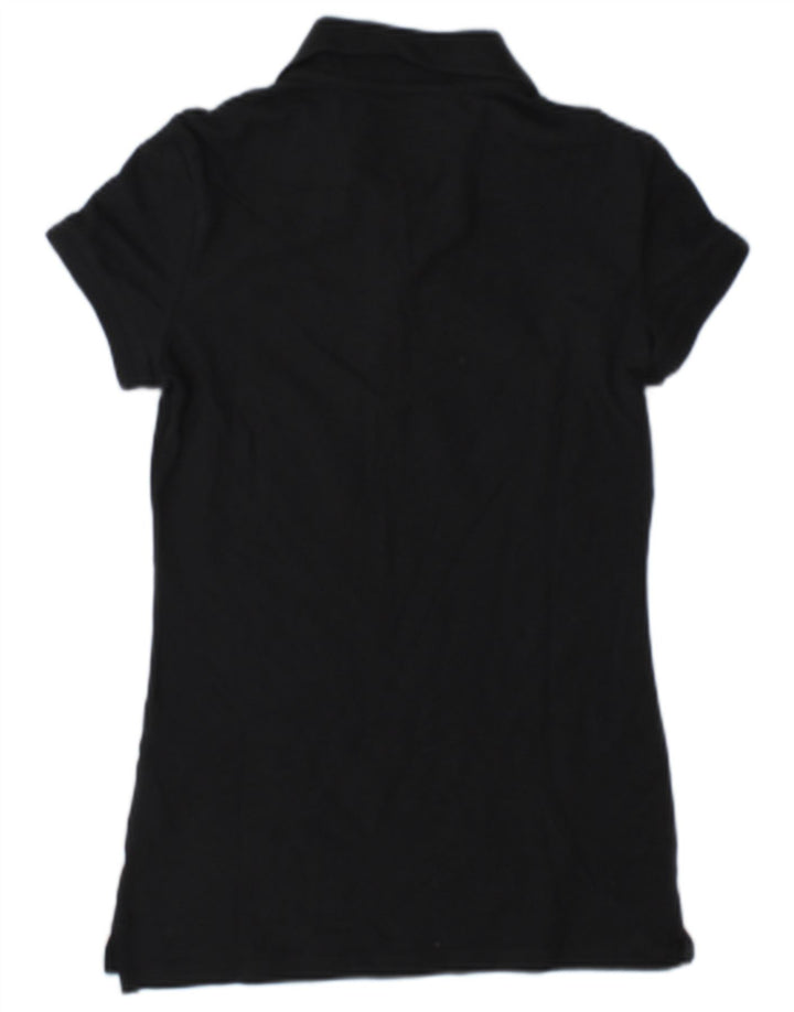 Nike Damen Poloshirt UK 8/10 Small Schwarz