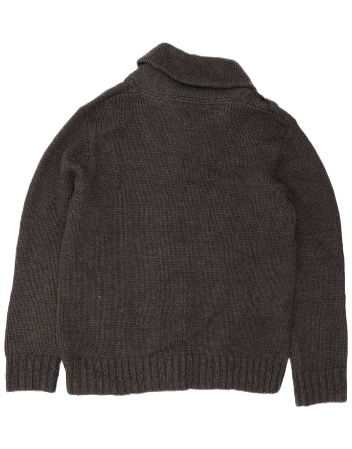 Marks & SPENCER Herren-Pullover „Autograph“ mit Schalkragen, Größe L, Grau
