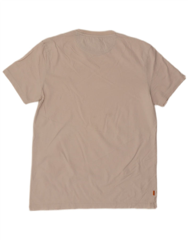 Timberland Herren Slim Fit T-Shirt Top Medium Off White