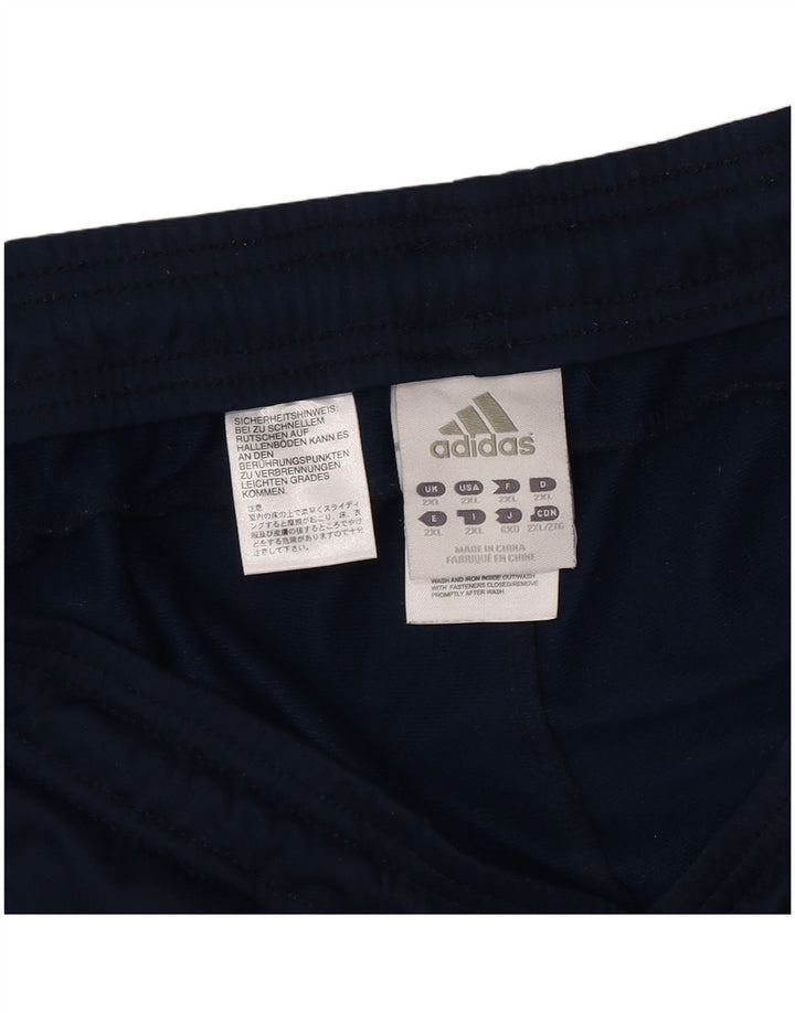 Adidas Herren-Trainingshose 2XL, Marineblau, Colourblock-Polyester