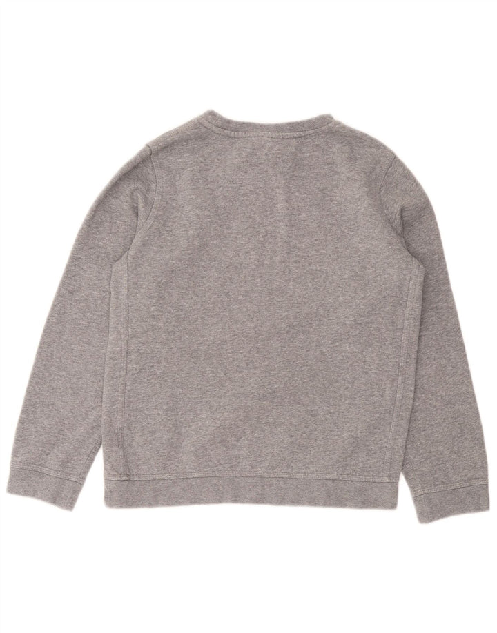 Nike Jungen-Sweatshirt mit Grafik, 12–13 Jahre, Größe L, Grau, Baumwolle