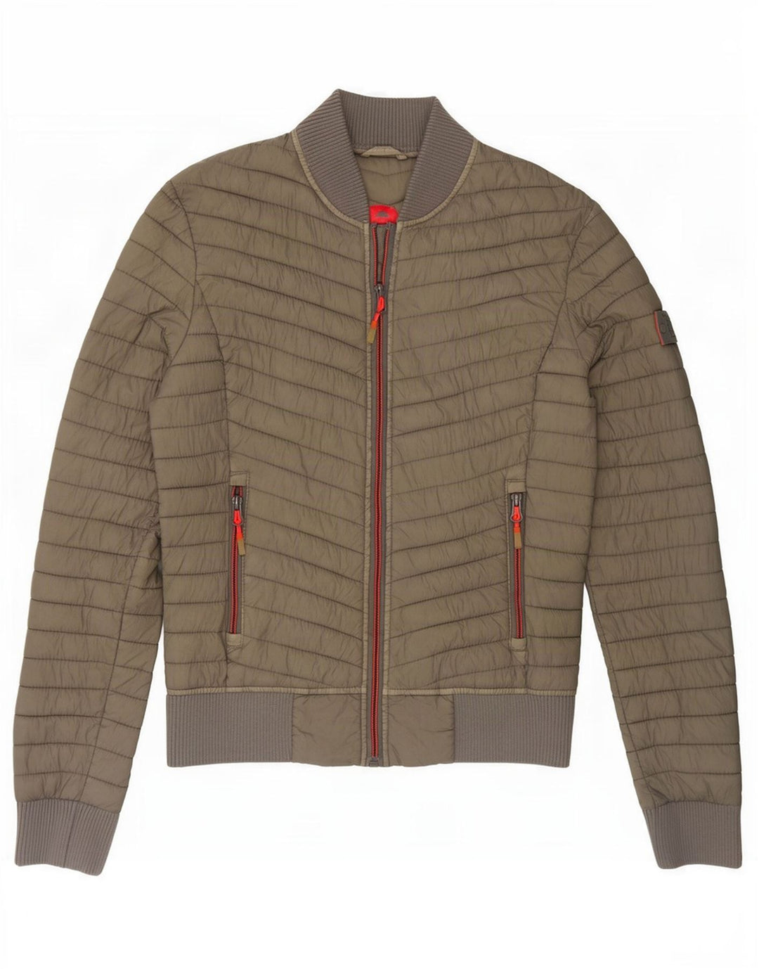 Superdry Damen Wattierte Jacke UK 6 XS Khaki Nylon