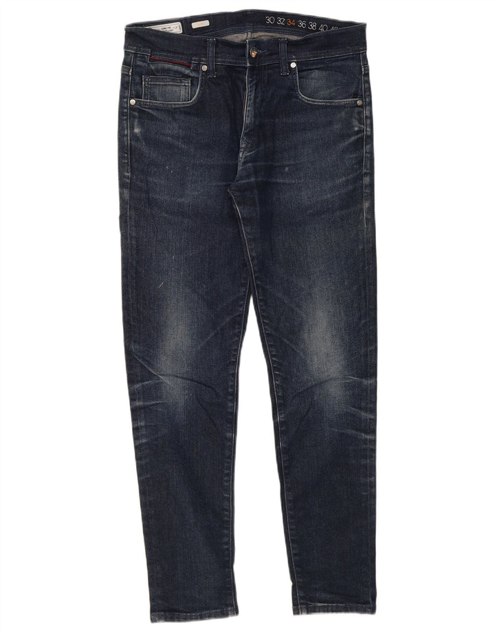 Harmont & Blaine Herren Slim Jeans W34 L29 Marineblau Baumwolle