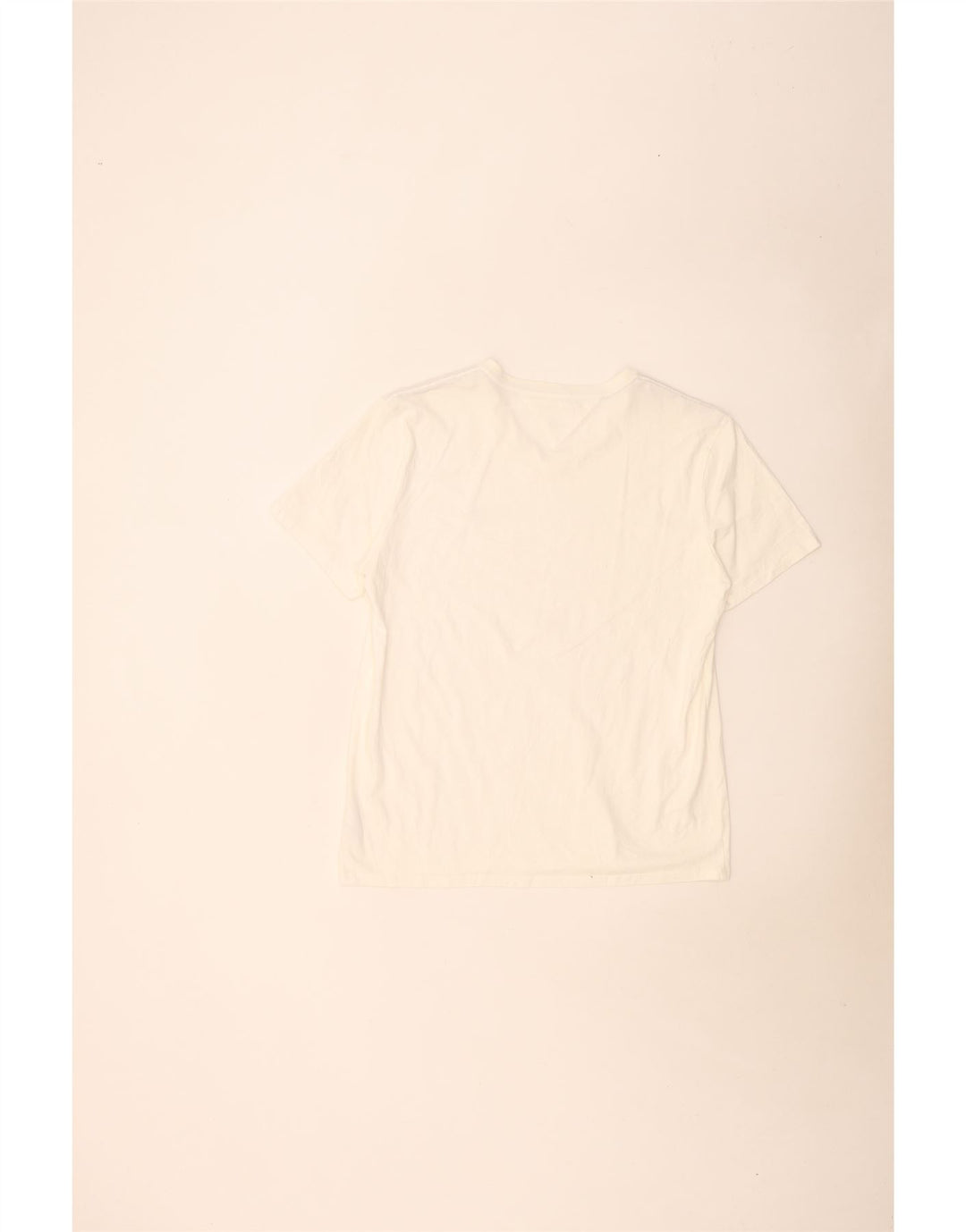 Tommy Hilfiger Herren T-Shirt Top Large Weiß Baumwolle