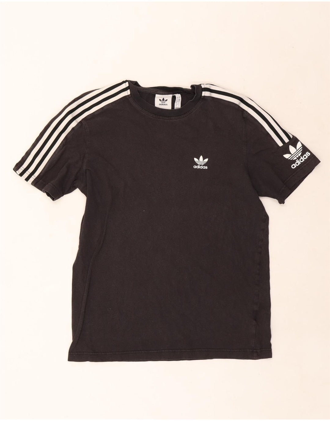 Adidas Herren Grafik T-Shirt Top Small Schwarz Baumwolle