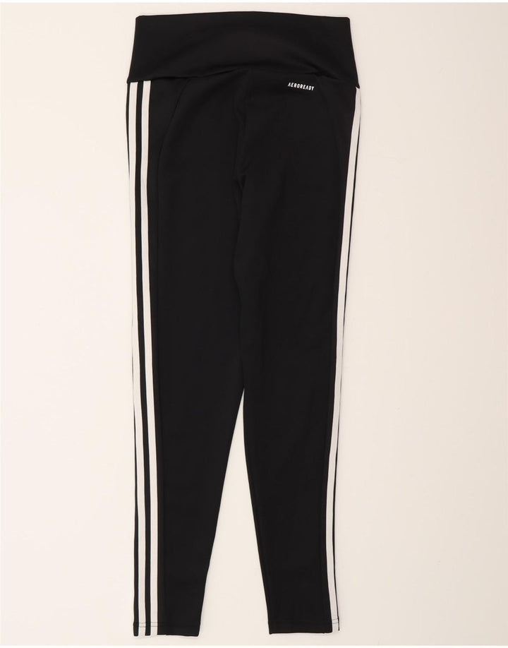 Adidas Damen Aeroready Leggings UK 8/10 Small Schwarz Polyester