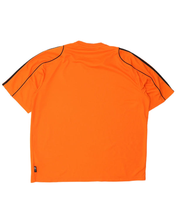 Adidas Herren Climalite T-Shirt Top 2XL Orange Polyester