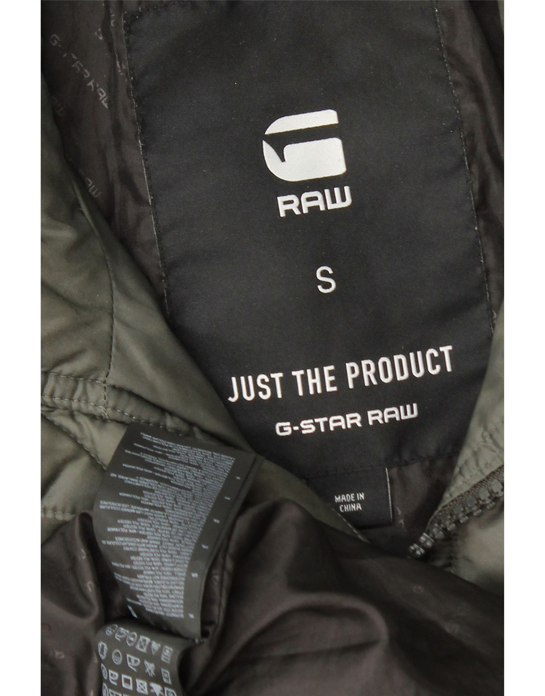 G-Star Herren Steppjacke mit Kapuze, UK 36, Small, Khaki, Polyamid