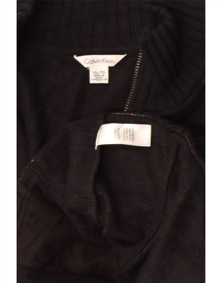 Calvin Klein Herren-Trainingsanzug-Top-Jacke XL, blaue Baumwolle