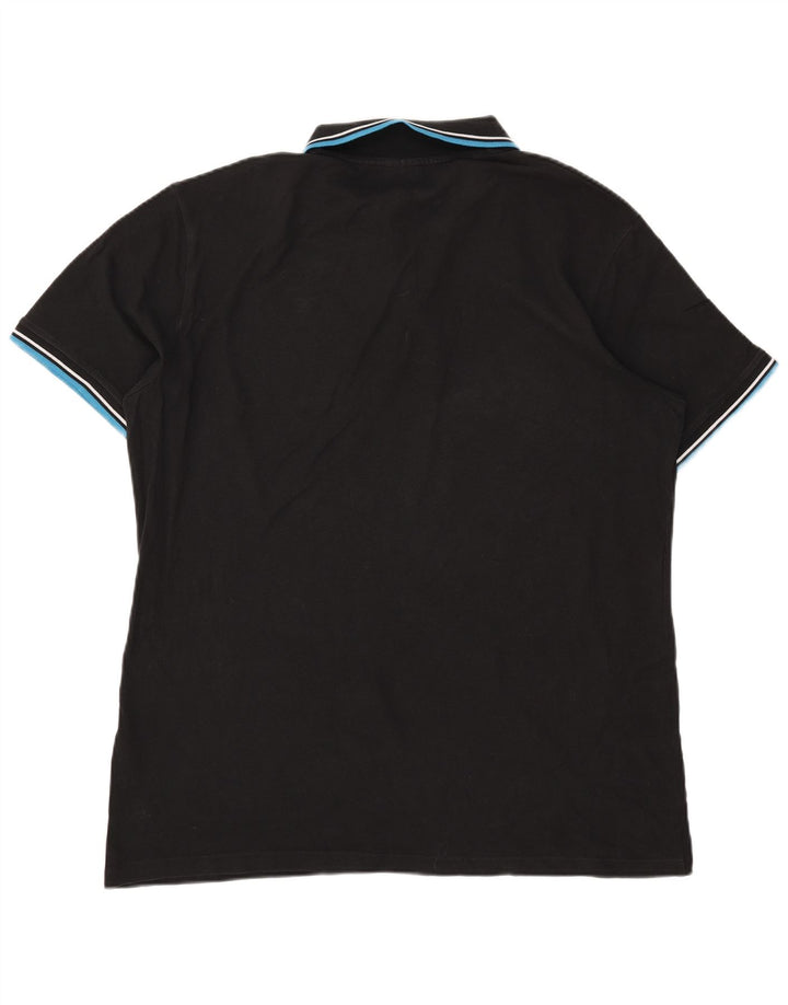 Diadora Herren Poloshirt 3XL Schwarz Baumwolle