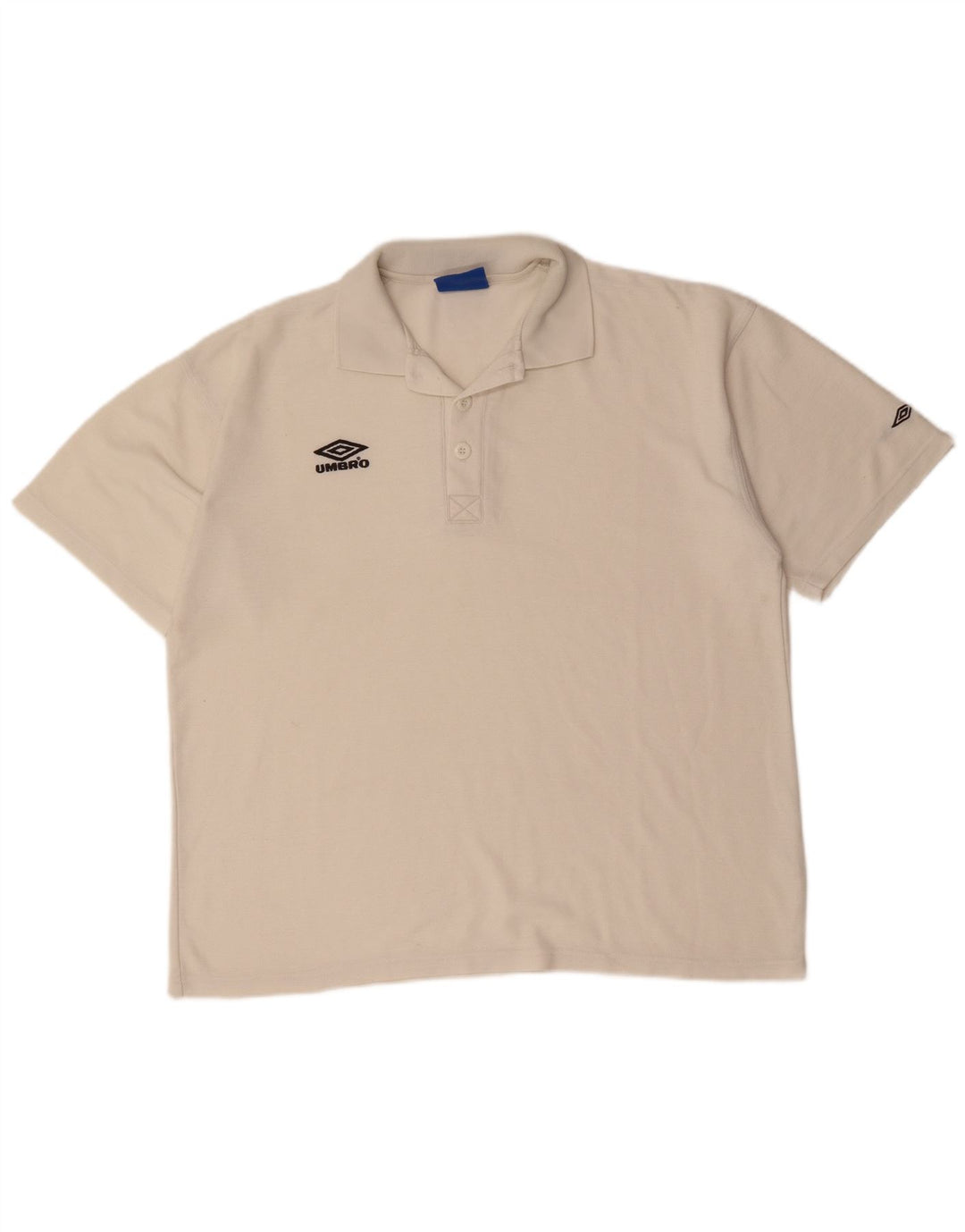 UMBRO Herren Poloshirt XL Weiße Baumwolle