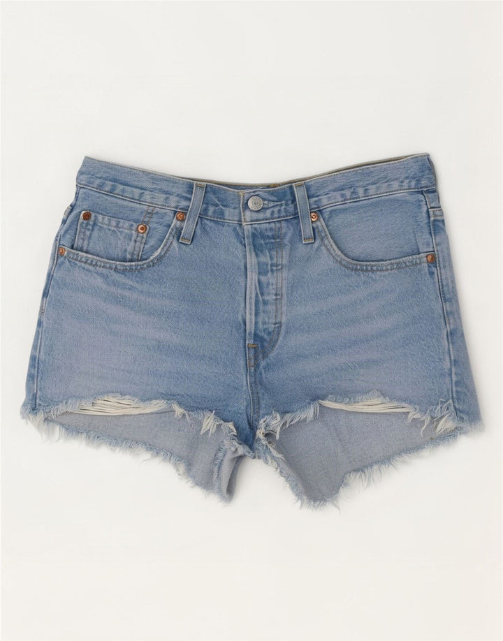 Levi's Damen 501 Denim Shorts W27 Small Blaue Baumwolle