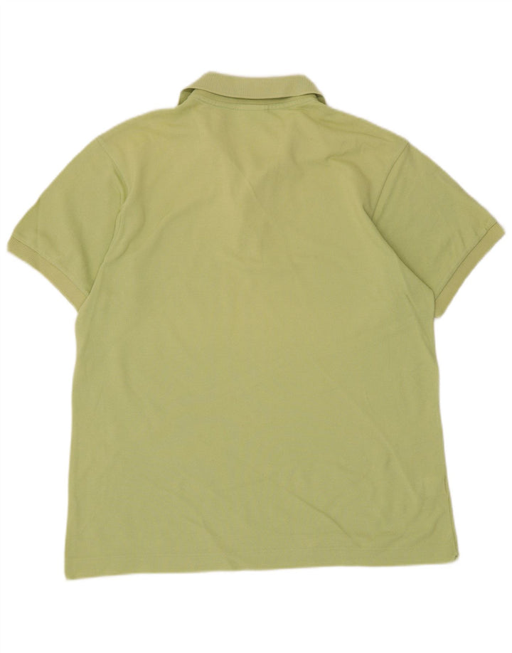 Lacoste Herren-Poloshirt, Größe 4, mittelgrüne Baumwolle