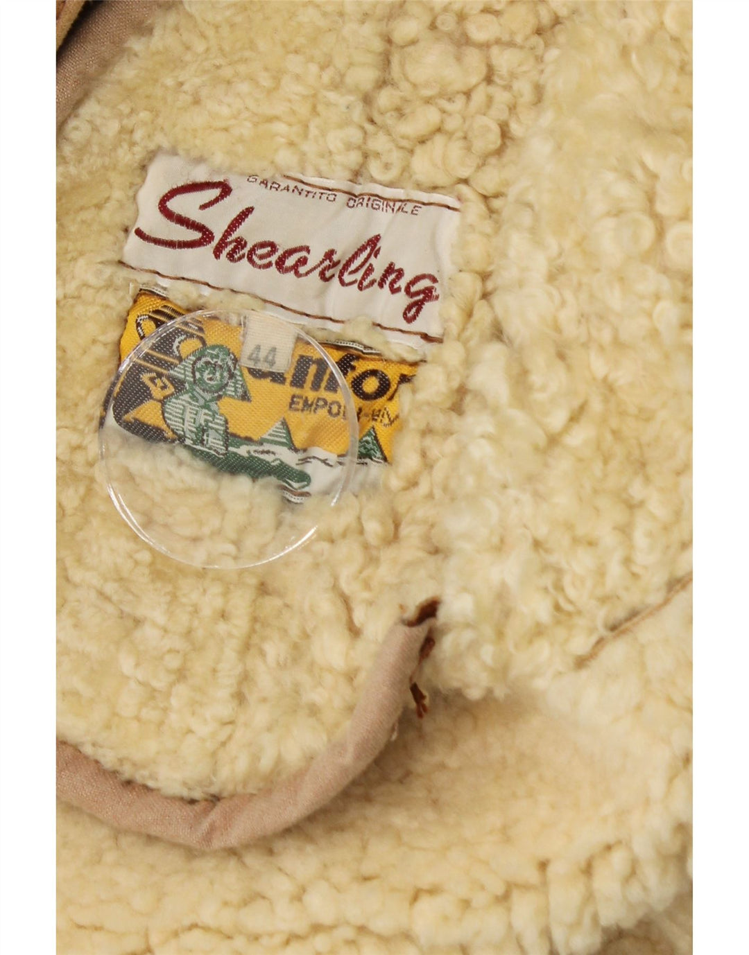 Anfor Damen-Lammfelljacke IT 44 Mittelbraunes Lammfell