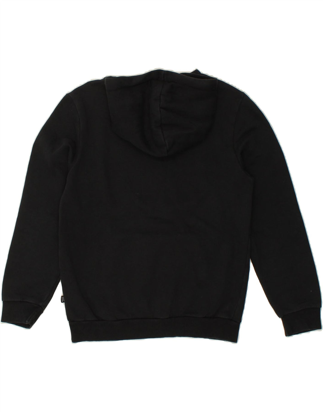 PUMA Mens Graphic Hoodie Jumper Small Black Cotton Vintage Puma and Second-Hand Puma from Messina Hembry 