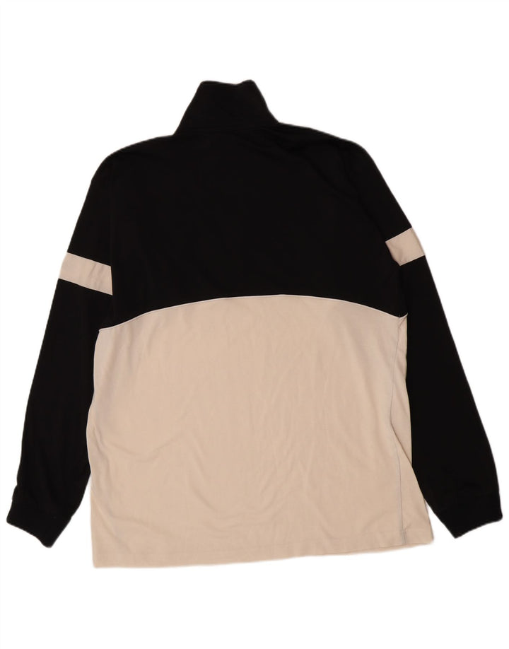 Champion Herren-Trainingsanzug mit Reißverschluss und Grafik-Pullover, XL, Schwarz, Farbblock