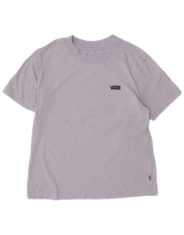 Vans Damen T-Shirt Top UK 10 Small Blau