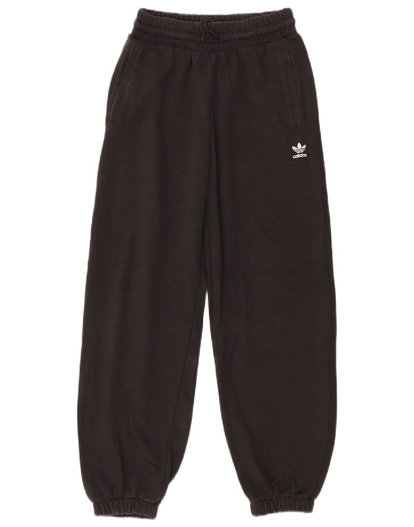 Adidas Damen Trainingshose Jogger UK 10 Small Graue Baumwolle