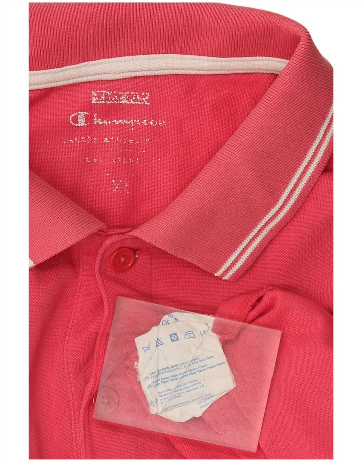 Champion Herren Poloshirt XL Rosa Baumwolle