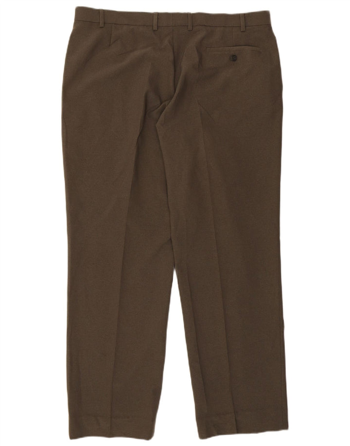 Gerade Anzughose für Herren von Marks & Spencer, Breite 40, Länge 30, Khaki