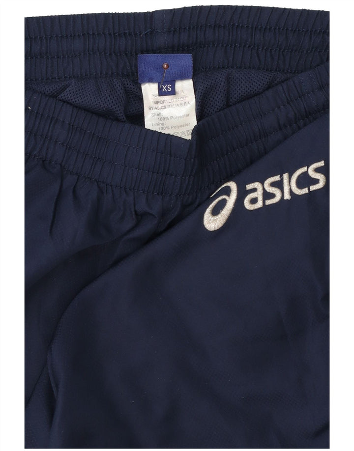 Asics Herren-Windbreaker-Hose XS, Marineblau, Polyester, Sport