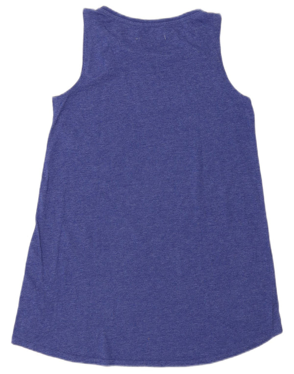 Zara Girls Sleeveless T-Shirt Dress 11-12 Years Navy Blue Polyester