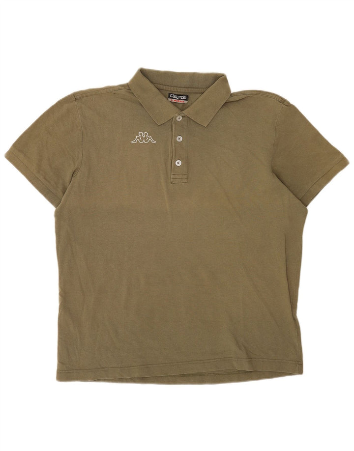 Kappa Herren Poloshirt Large Khaki