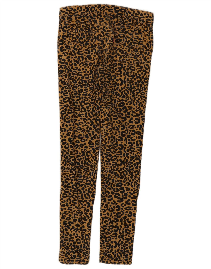LEVI'S Freizeithose „Jeggins“ für Mädchen, 13–14 Jahre, Beige, Baumwolle mit Animal-Print