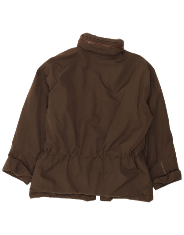 Alberto Aspesi Damen Utility Jacke UK 36 Small Braun Polyester