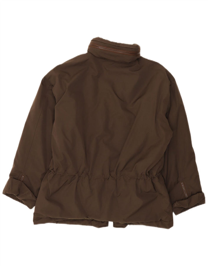 Alberto Aspesi Damen Utility Jacke UK 36 Small Braun Polyester