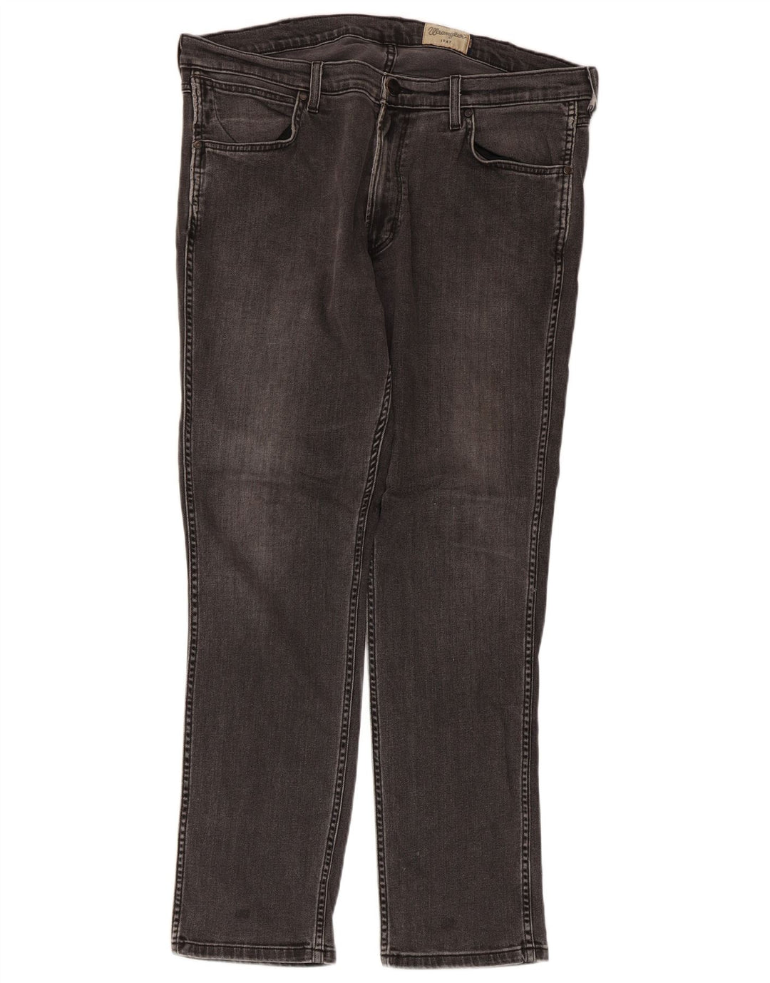 Wrangler Herren Slim Jeans W38 L32 Graue Baumwolle