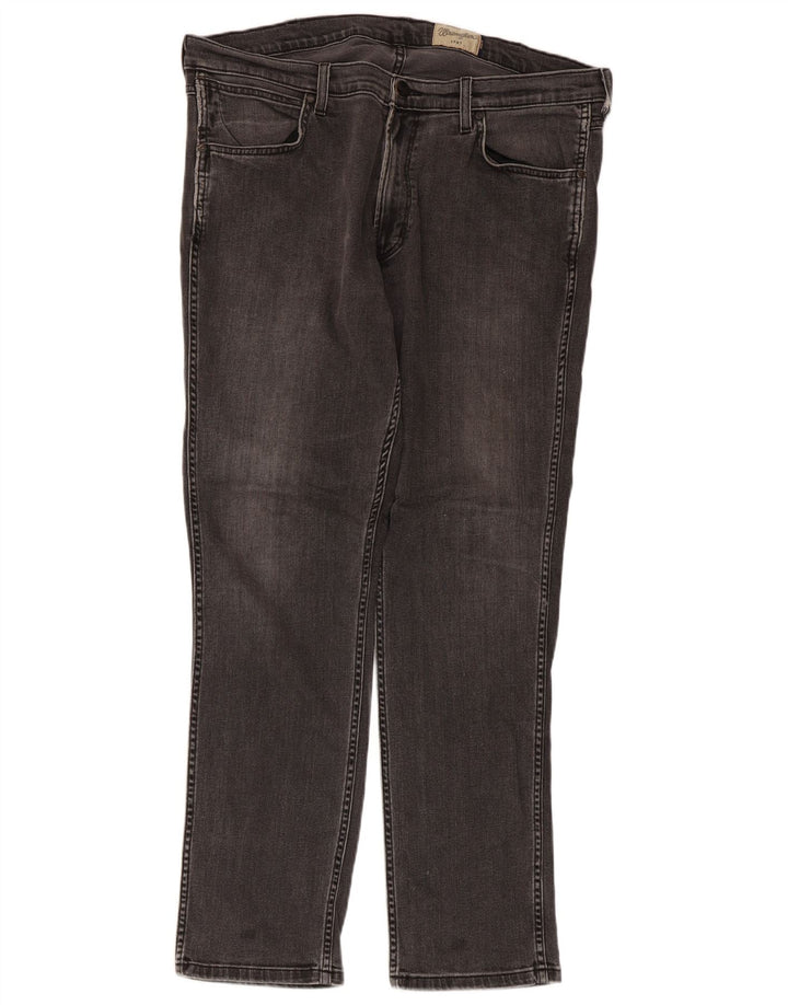 Wrangler Herren Slim Jeans W38 L32 Graue Baumwolle