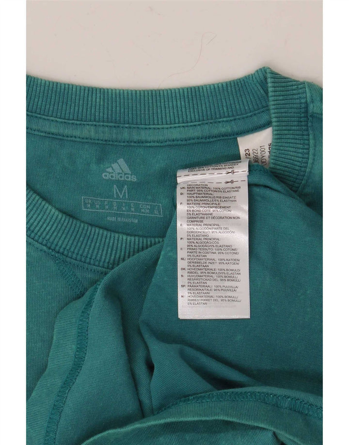 Adidas Herren T-Shirt Top mittelblaue Baumwolle
