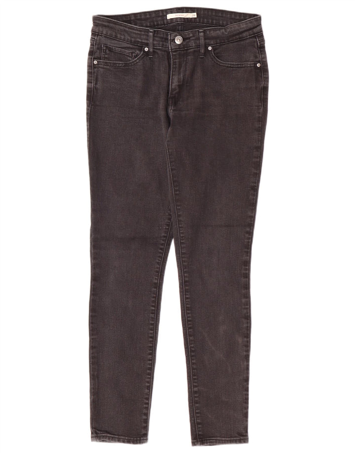 Levi's Damen 711 Skinny Jeans W29 L28 Graue Baumwolle