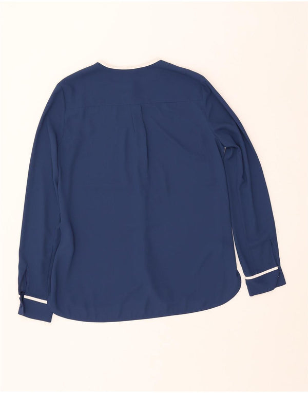 TOMMY HILFIGER Damen-Blusenoberteil mit lockerer Passform, US 4 Small, Marineblau, Polyester