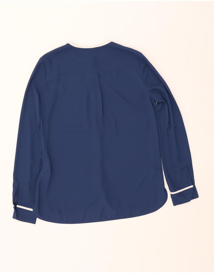 TOMMY HILFIGER Damen-Blusenoberteil mit lockerer Passform, US 4 Small, Marineblau, Polyester