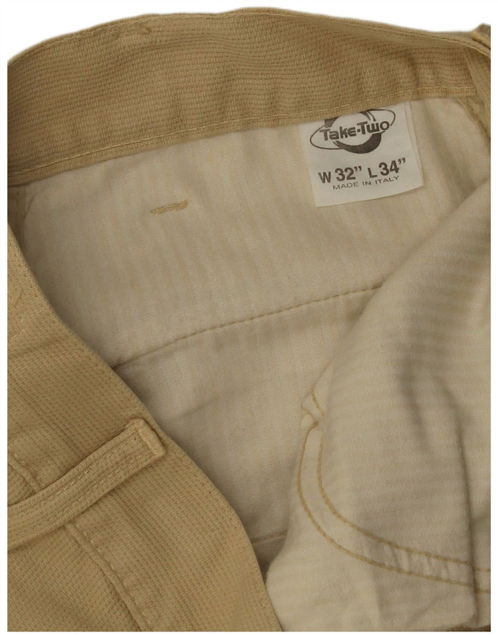 Take Two Herren-Cargohose, gerade, W32, L31, Beige, Baumwolle