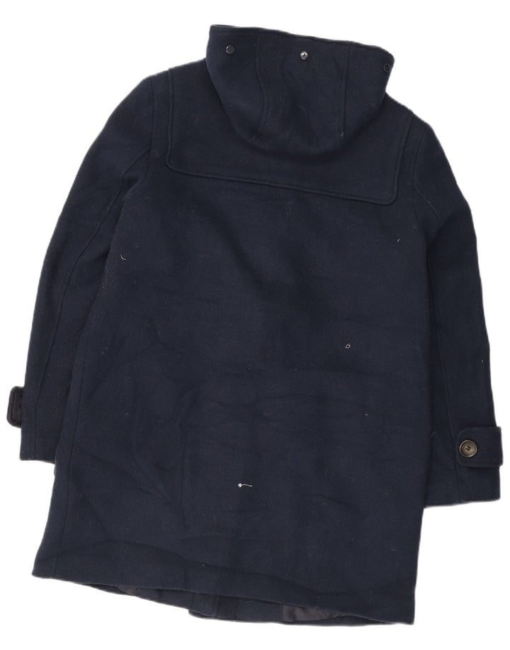 Marks & Spencer Damen-Dufflecoat mit Kapuze, UK 12, Mittelmarineblau, Polyester