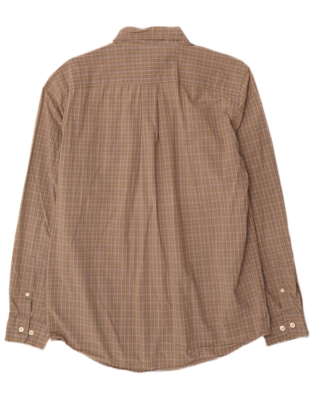 EDDIE BAUER Herrenhemd, klein, grau kariert, Baumwolle